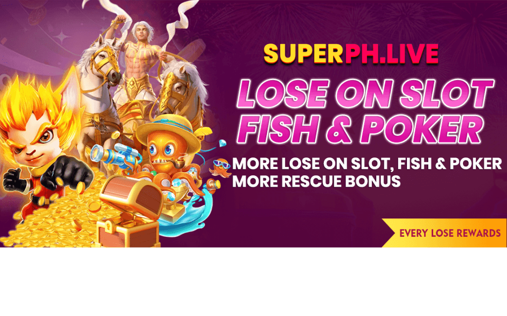 LOSE ON SLOT, FISH & POKER RESCUE BONUS